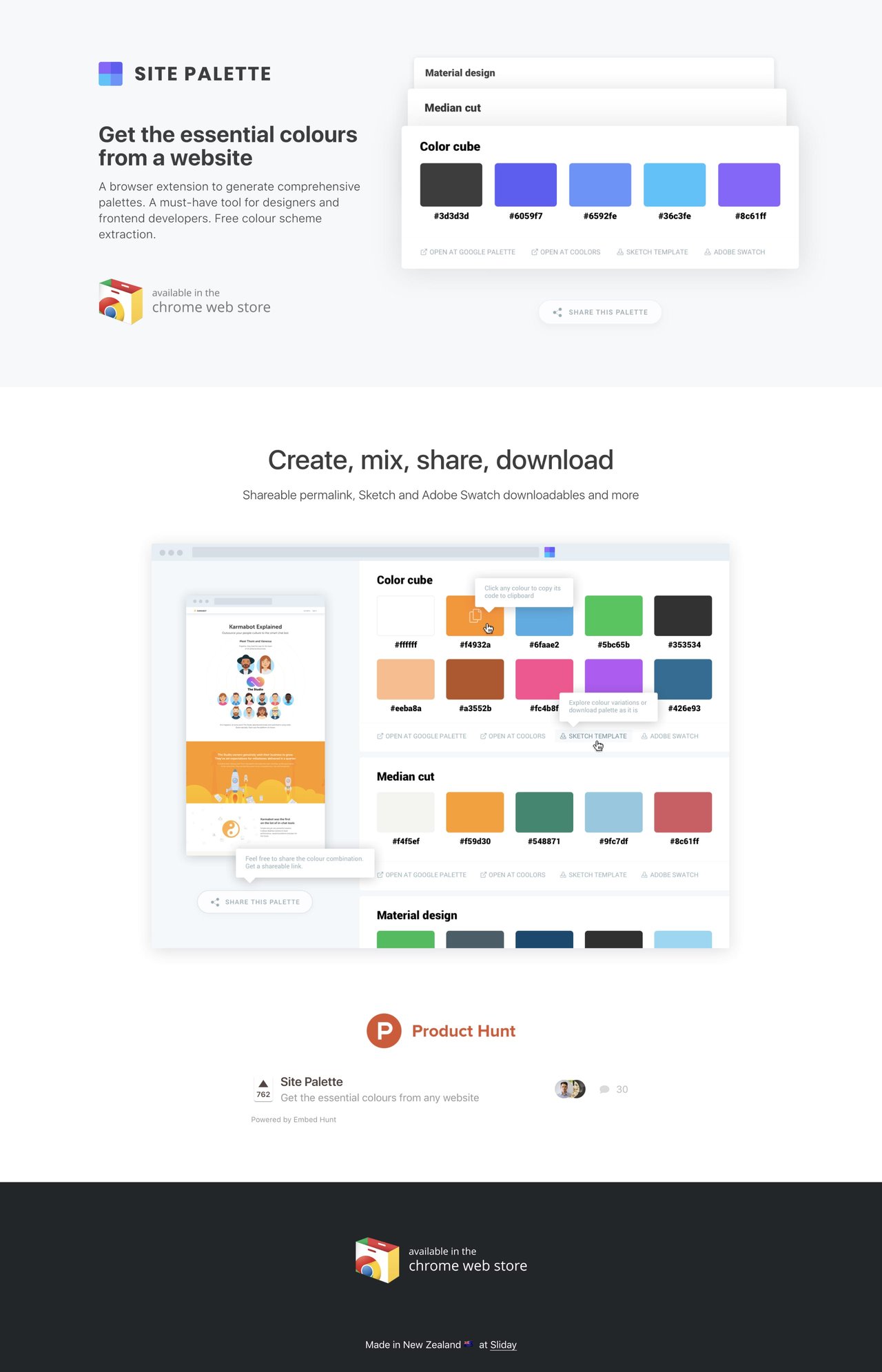 Site Palette Website Screenshot