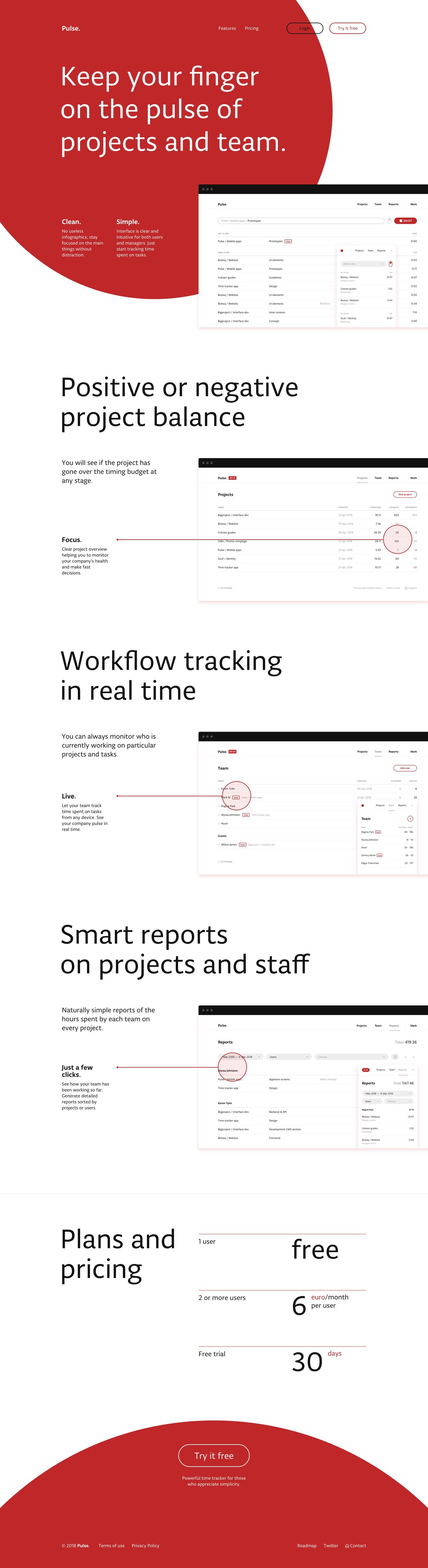 Pulse.red Website Screenshot