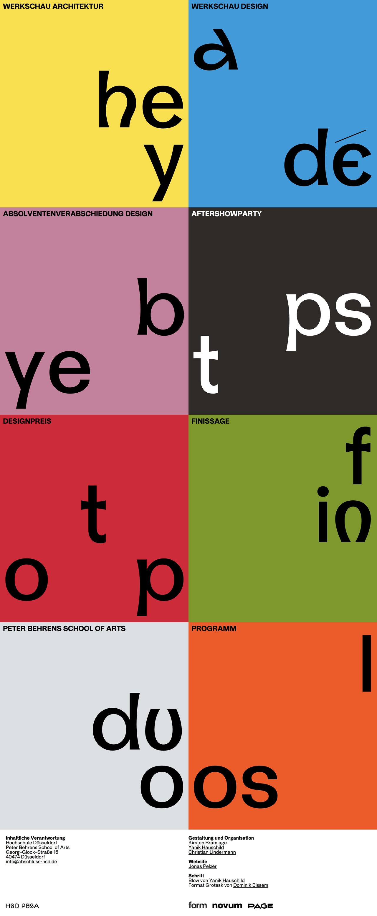 Abschluss HSD Sommersemester 2017 Website Screenshot