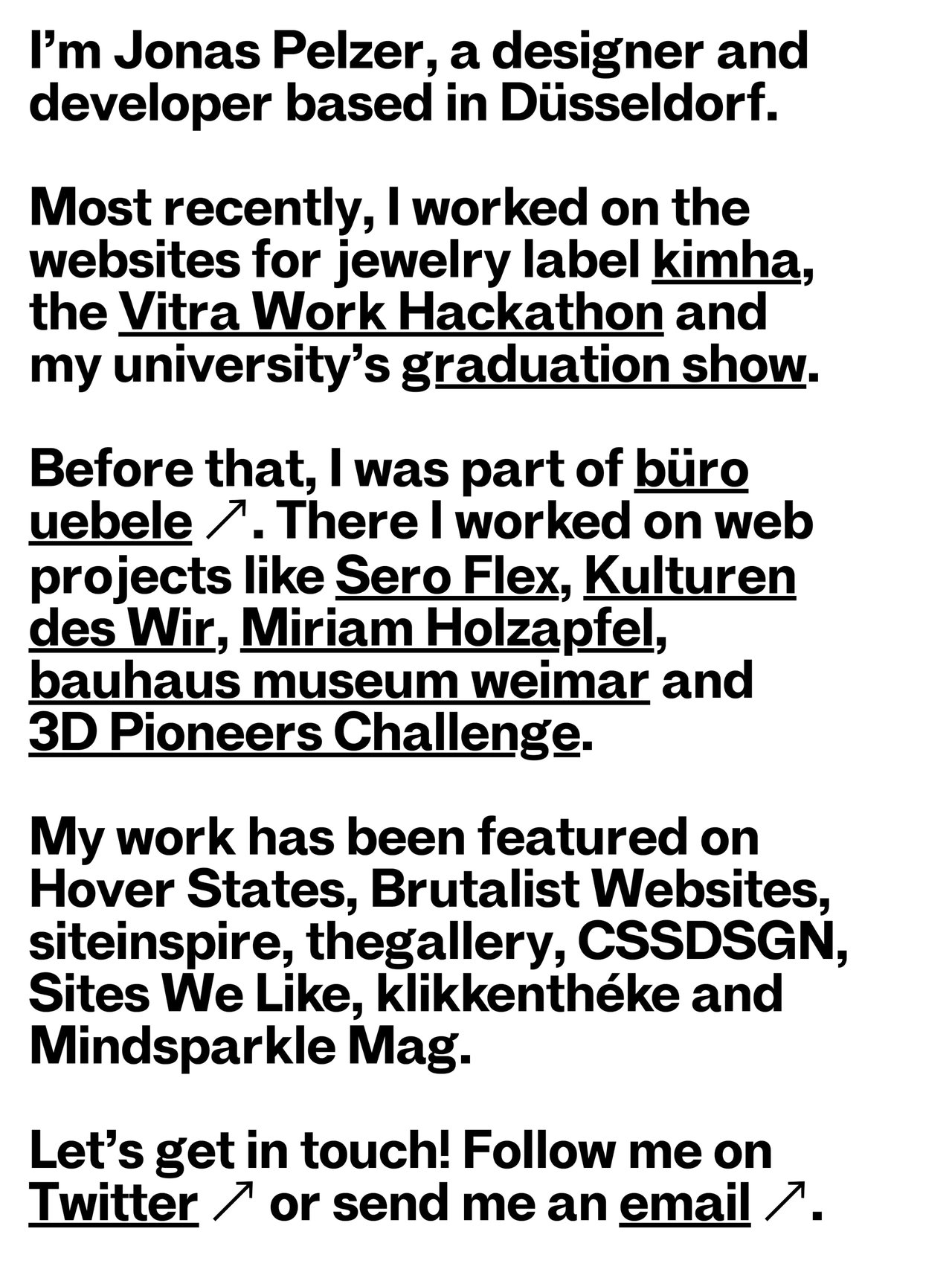 Jonas Pelzer Website Screenshot