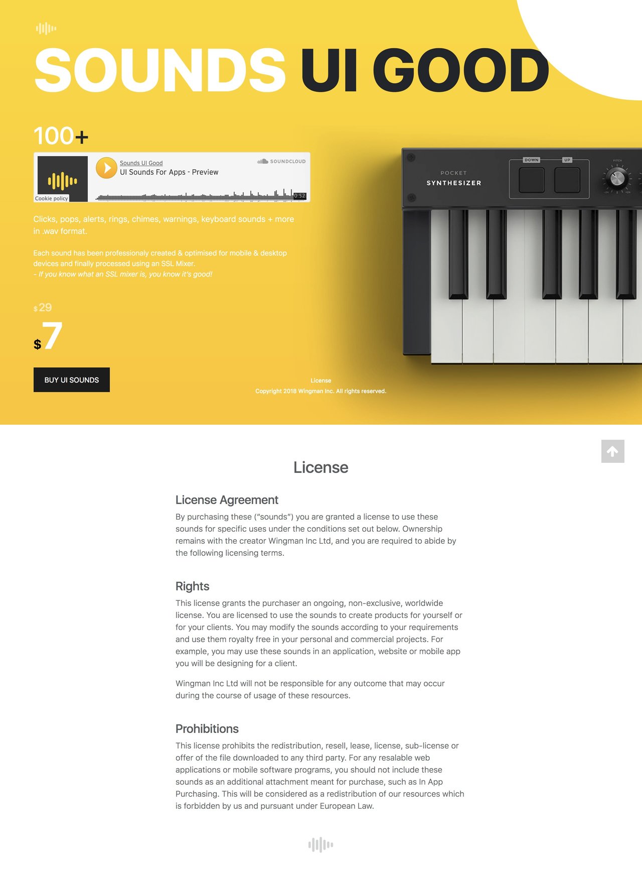 Sounds UI Good Website Screenshot
