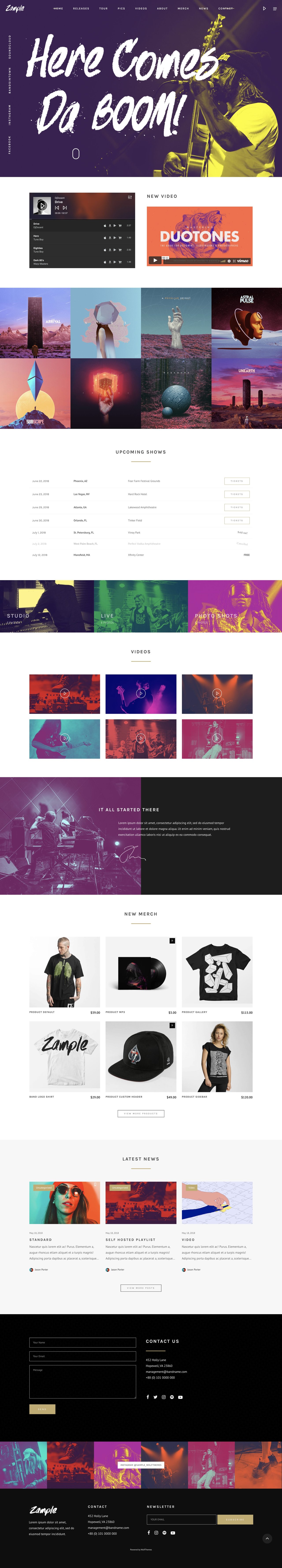 Zample Website Screenshot