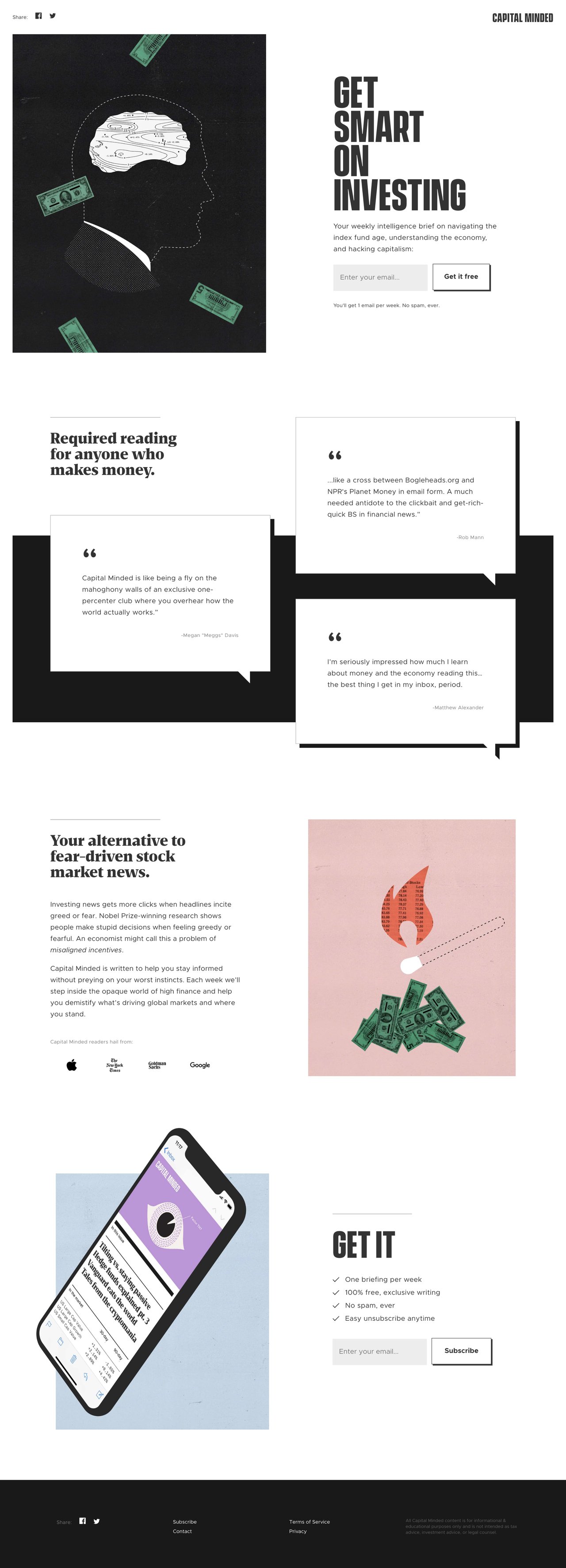 Capital Minded Website Screenshot