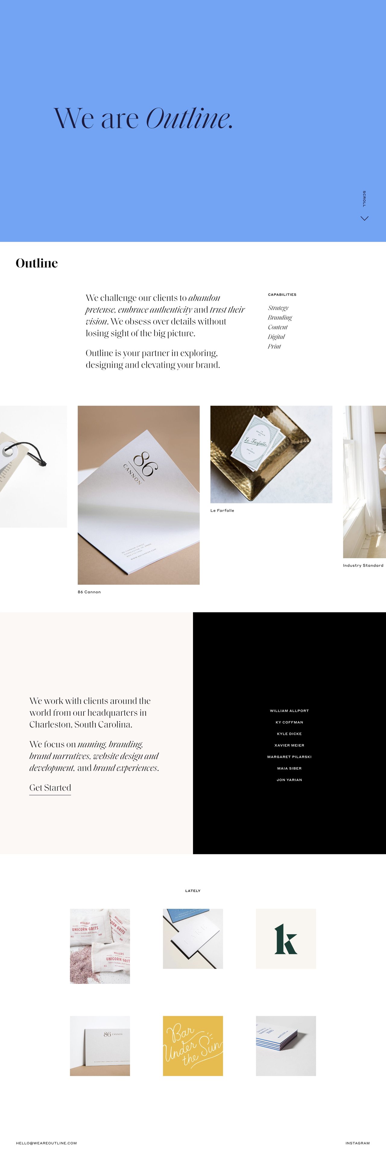 Outline Website Screenshot