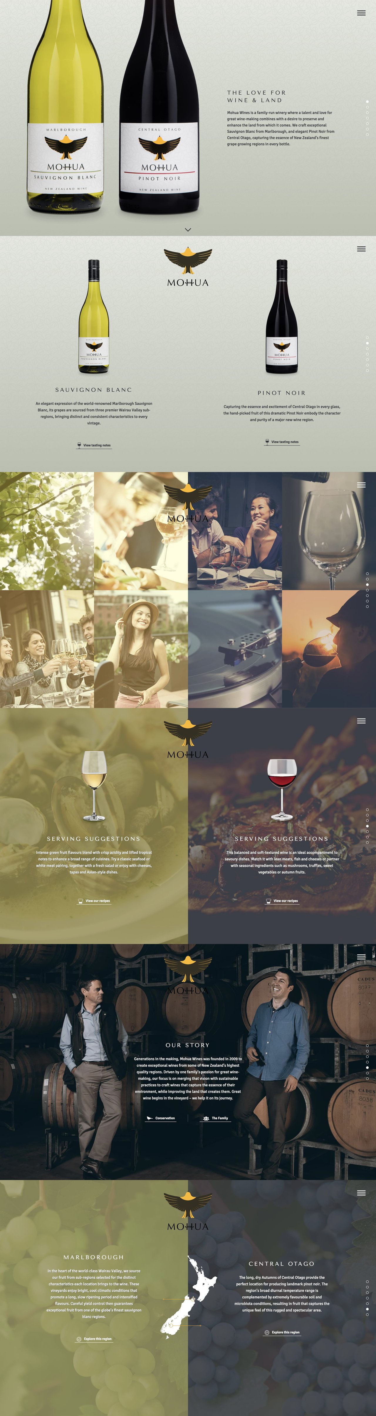 Mohua Wines Website Screenshot
