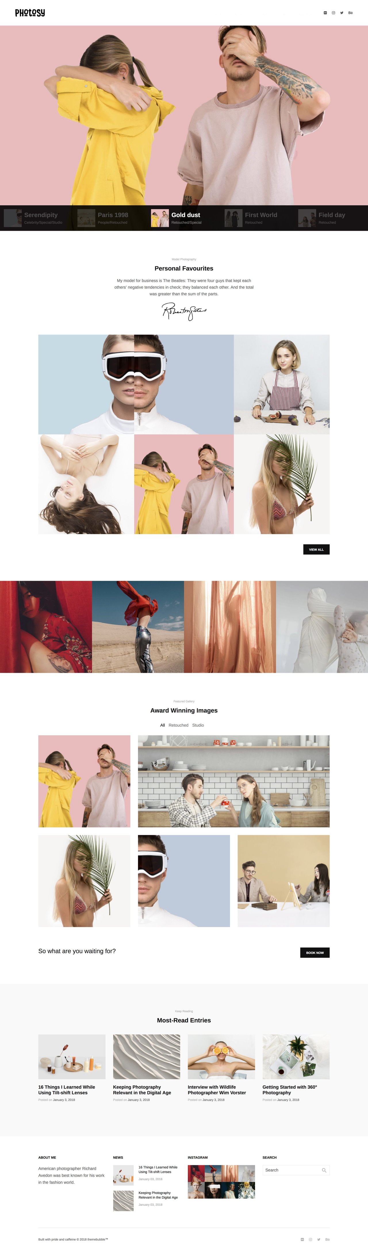 Photosy Website Screenshot