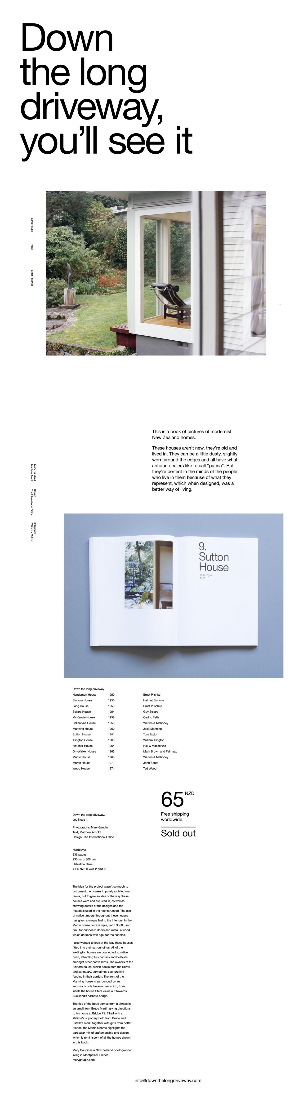 Down the long driveway, you’ll see it Website Screenshot