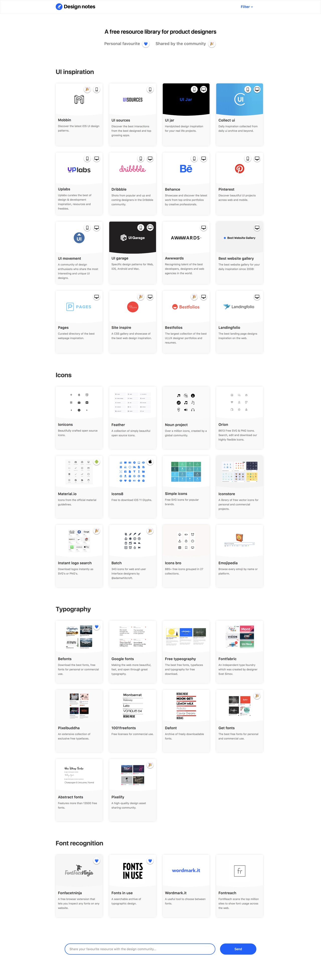 Design Notes Website Screenshot