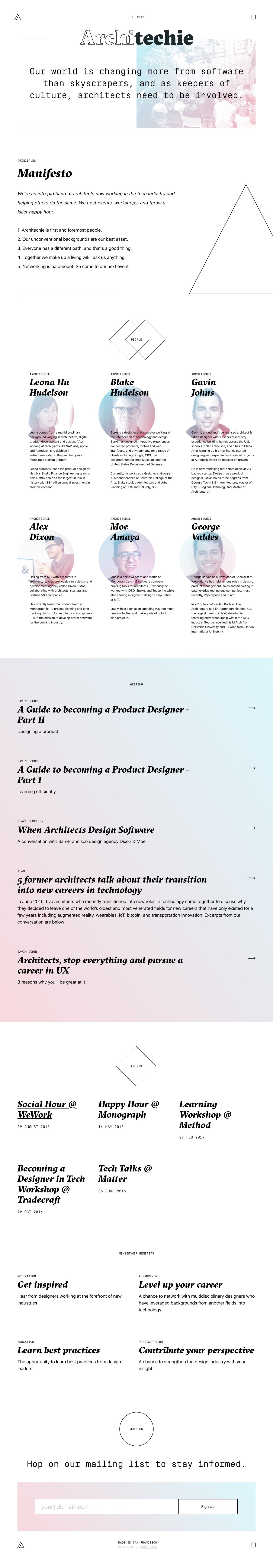 Architechie Website Screenshot