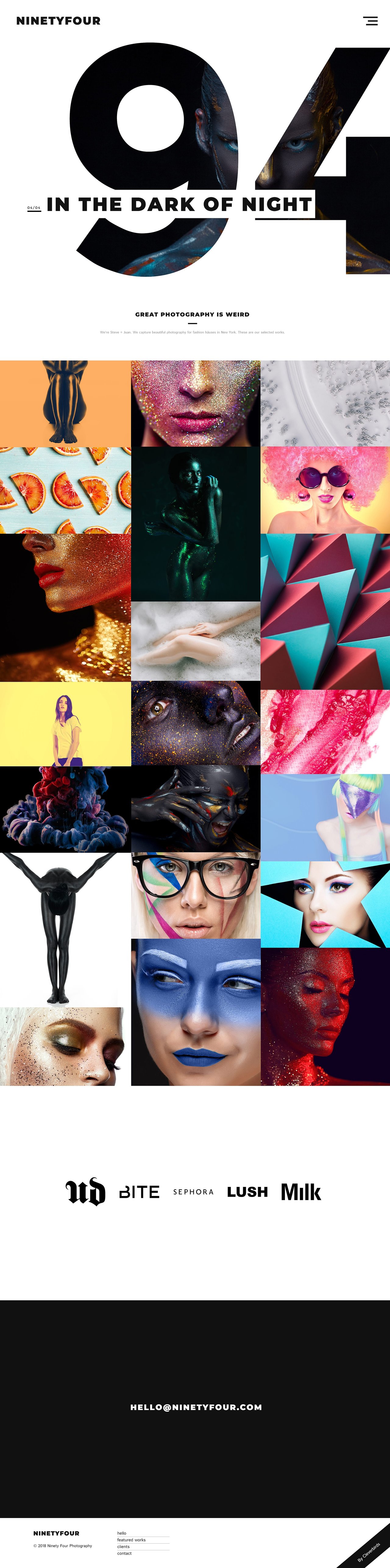 94 Photography Website Screenshot