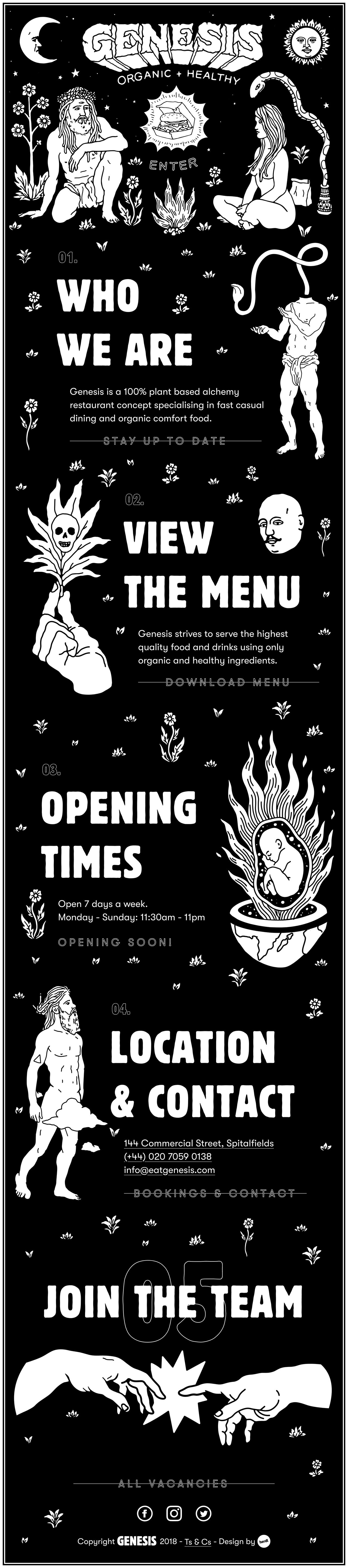 Genesis Website Screenshot