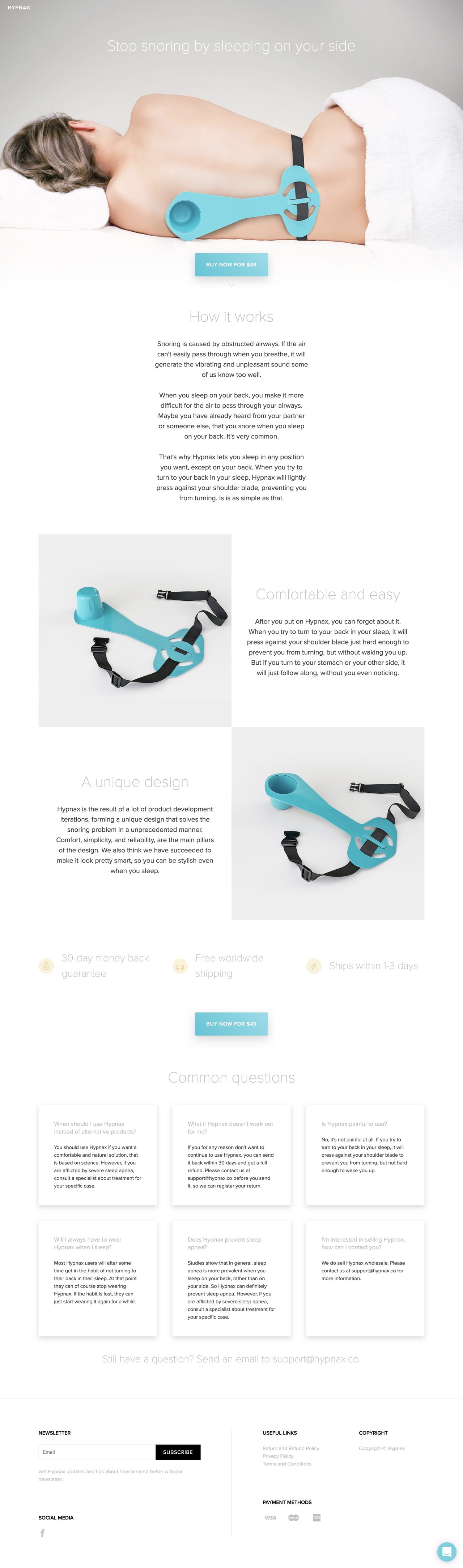 Hypnax Website Screenshot