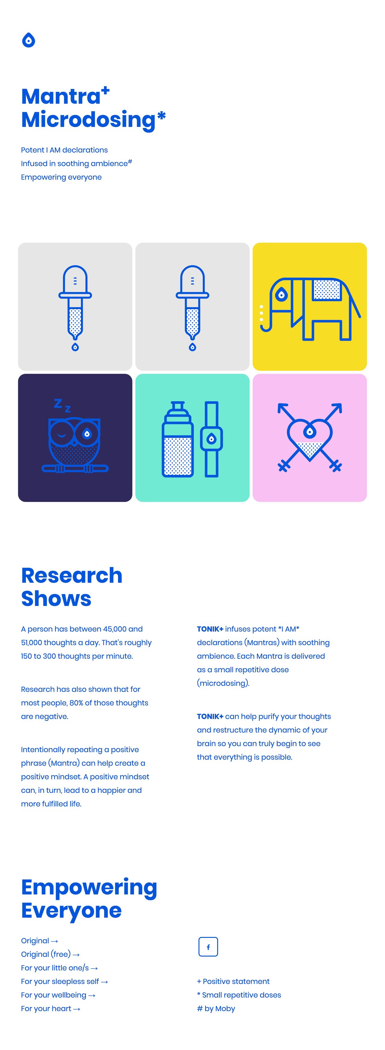 TONIK+ Website Screenshot