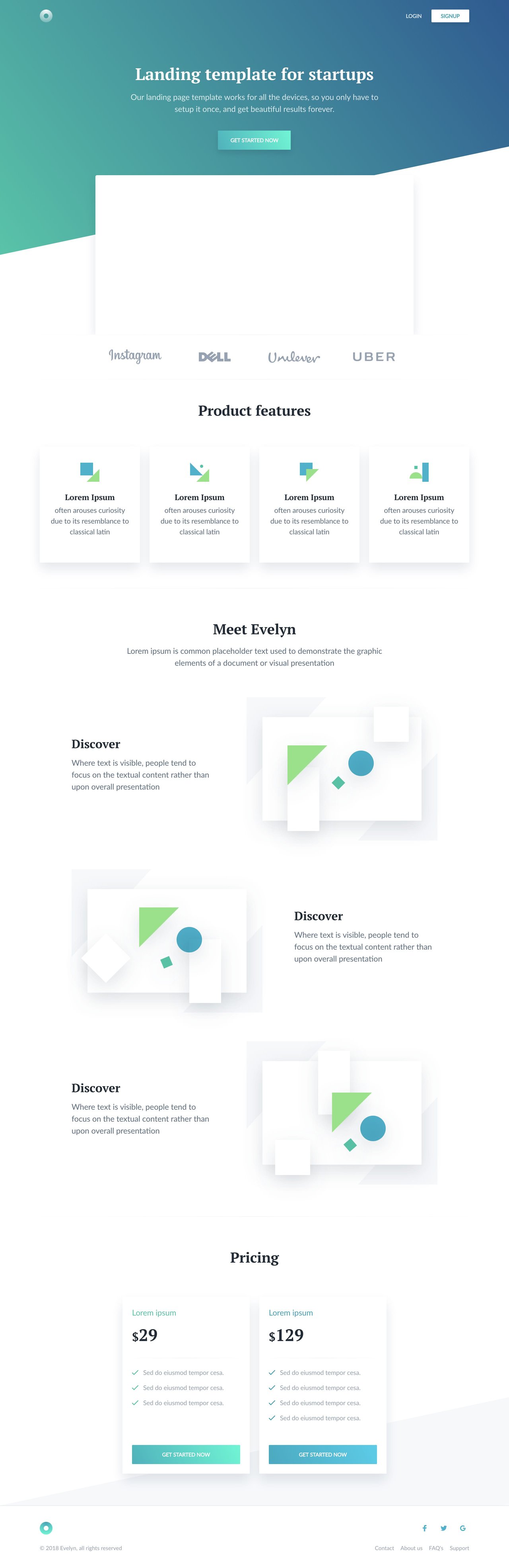 Evelyn Website Screenshot