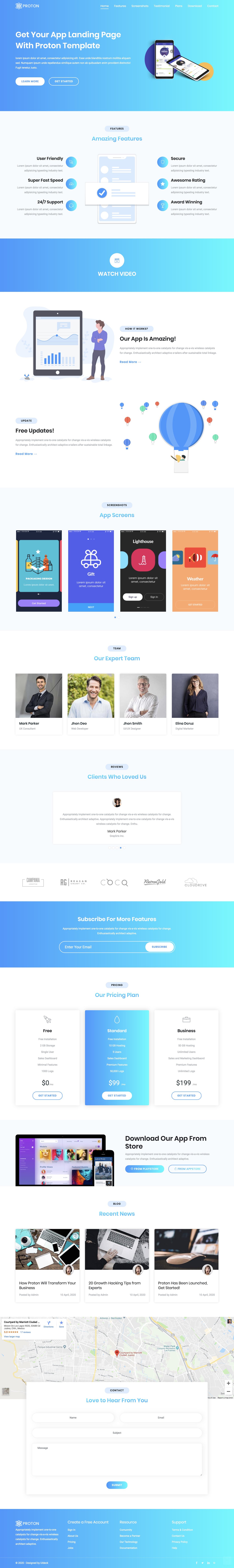 Proton Lite Website Screenshot