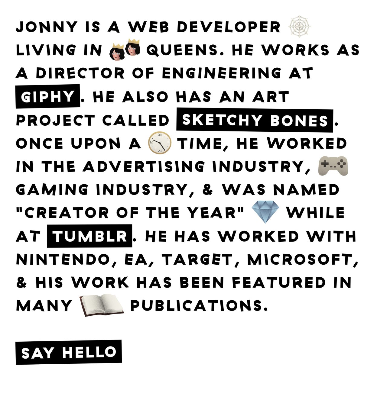 Jonny McLaughlin Website Screenshot