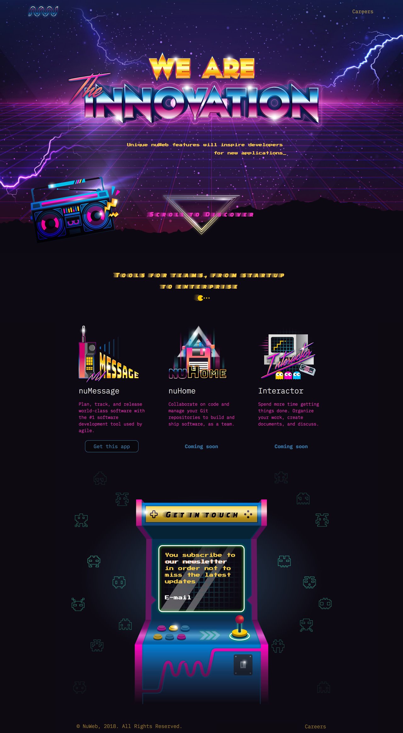 We are the Innovation Website Screenshot