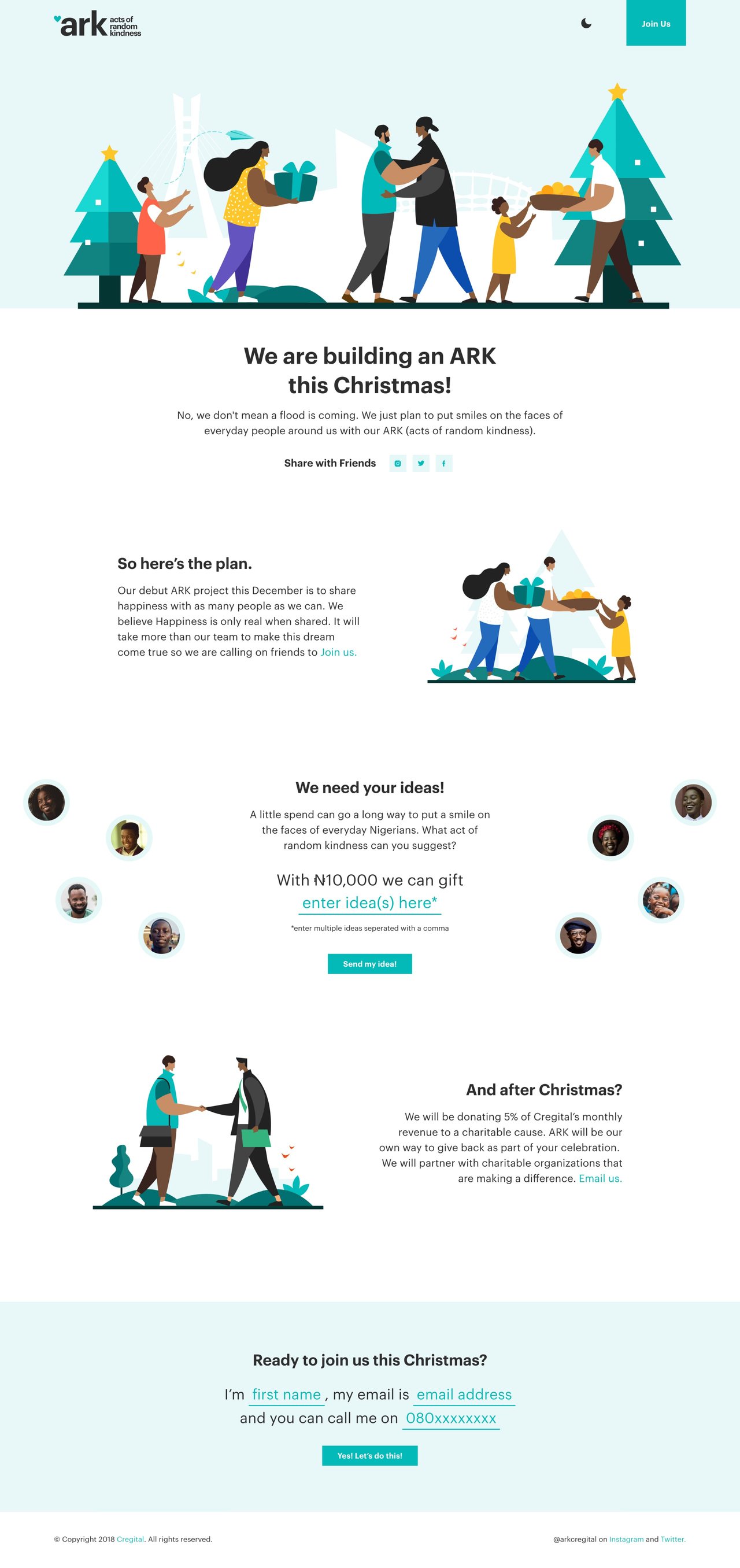 ARK by Cregital Website Screenshot