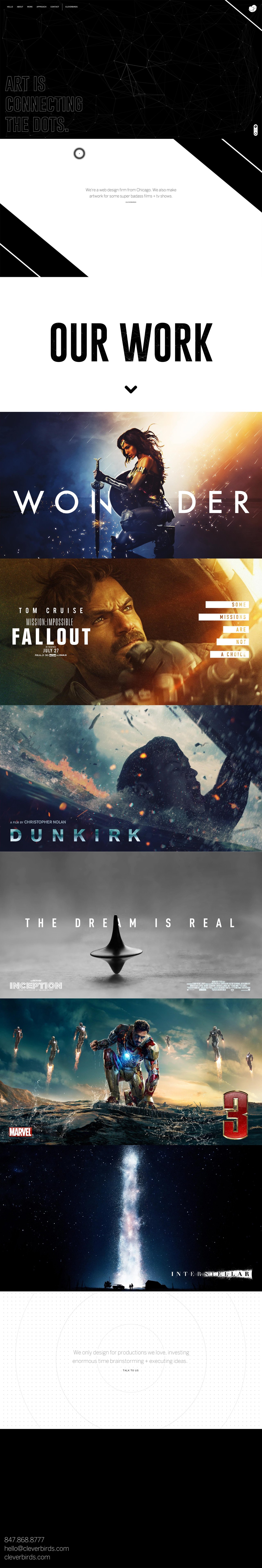 Cleverbird Art Website Screenshot