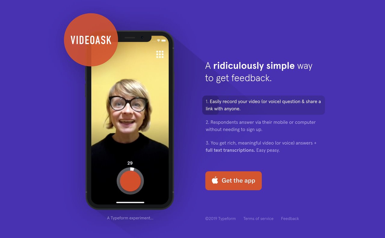 VIDEOASK Website Screenshot