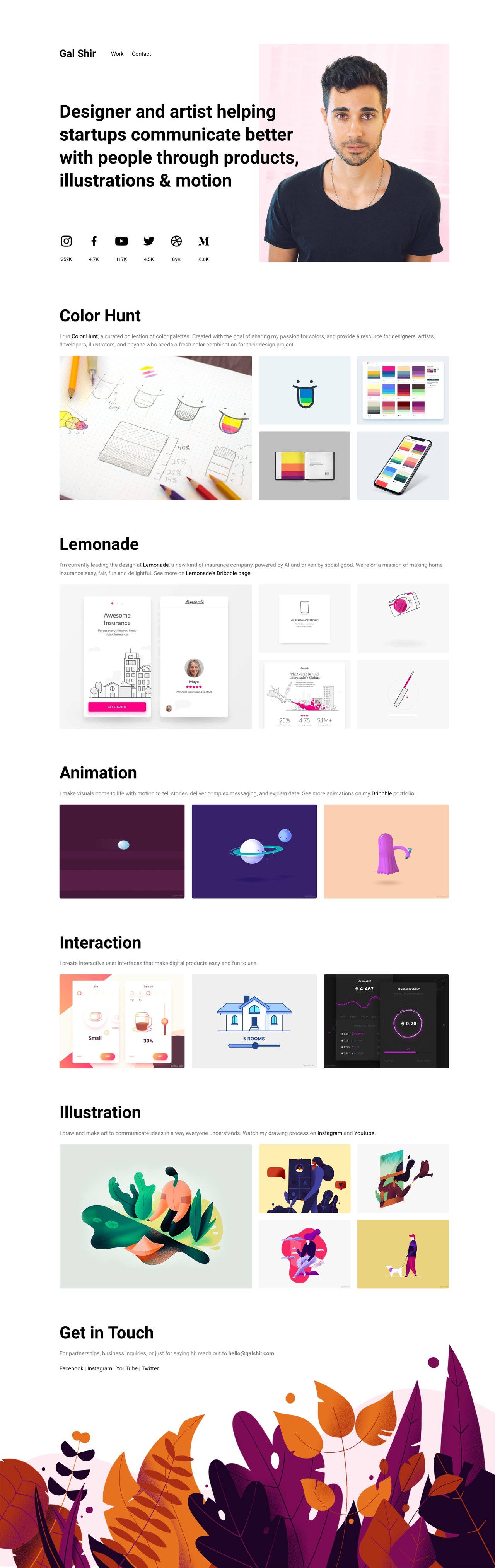 Gal Shir Website Screenshot