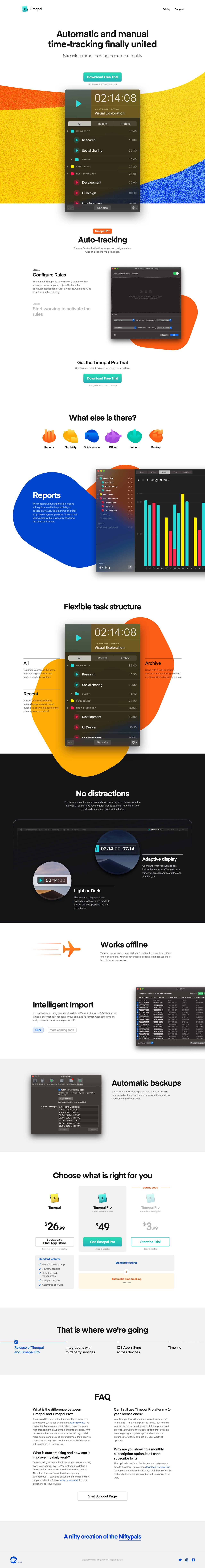 Timepal Website Screenshot