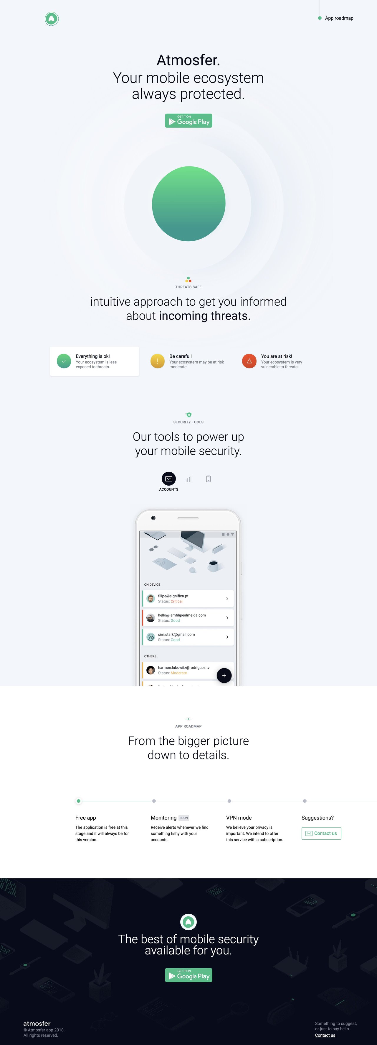 Atmosfer Website Screenshot