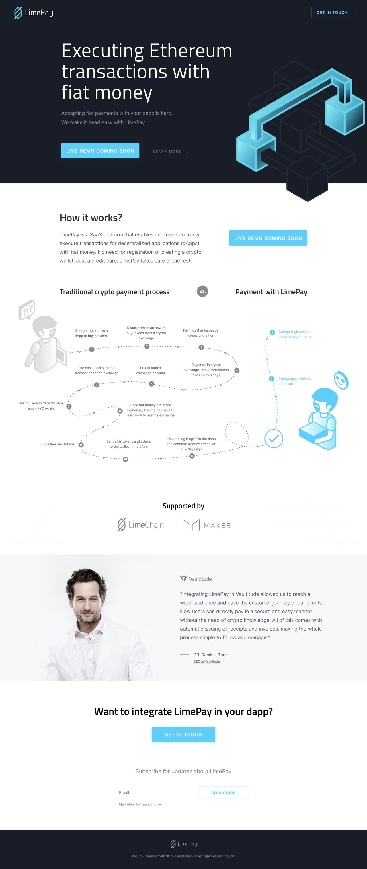 LimePay Website Screenshot