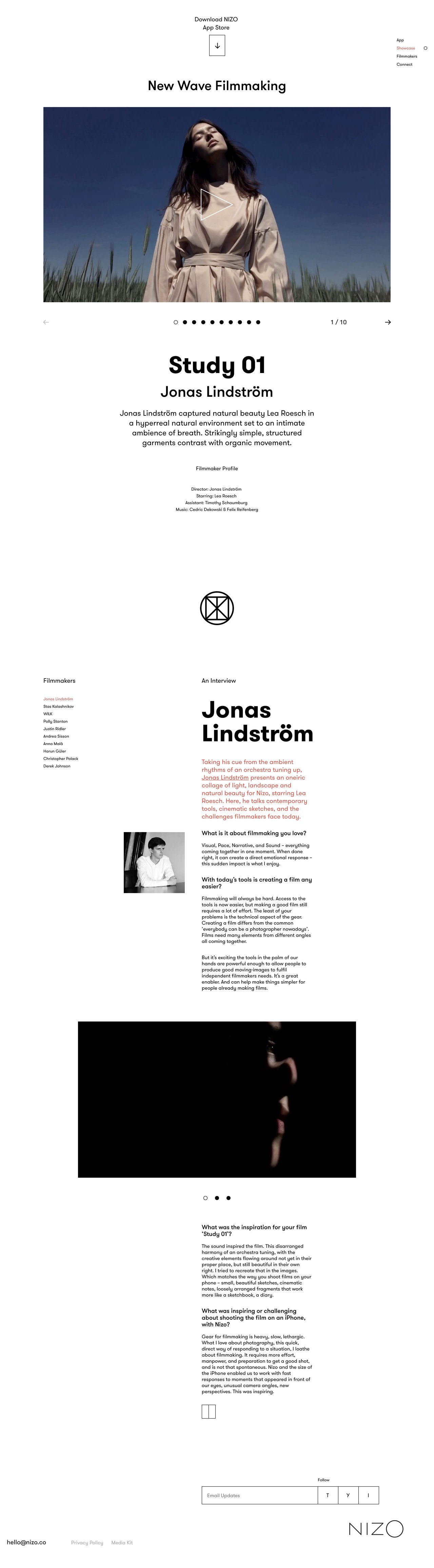 Nizo Website Screenshot