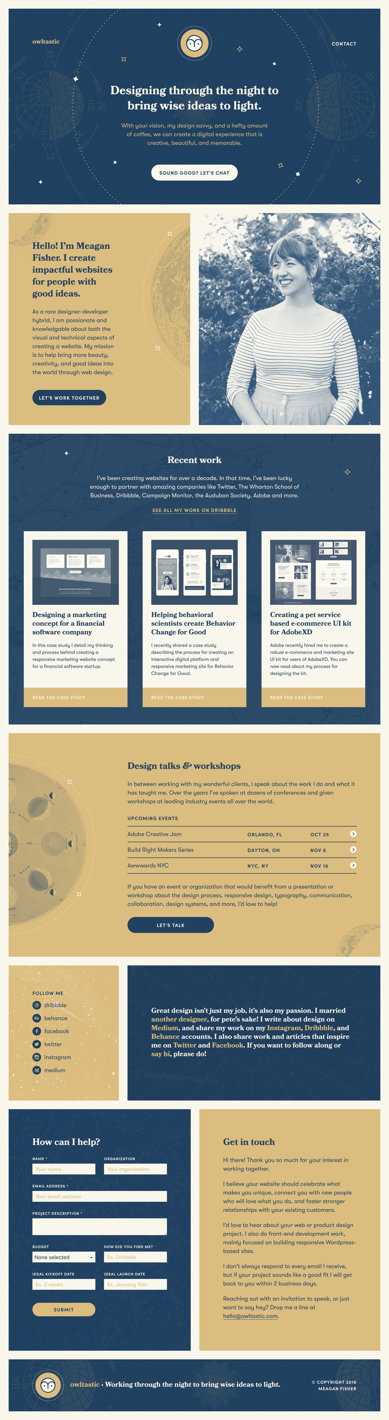 Owltastic Website Screenshot