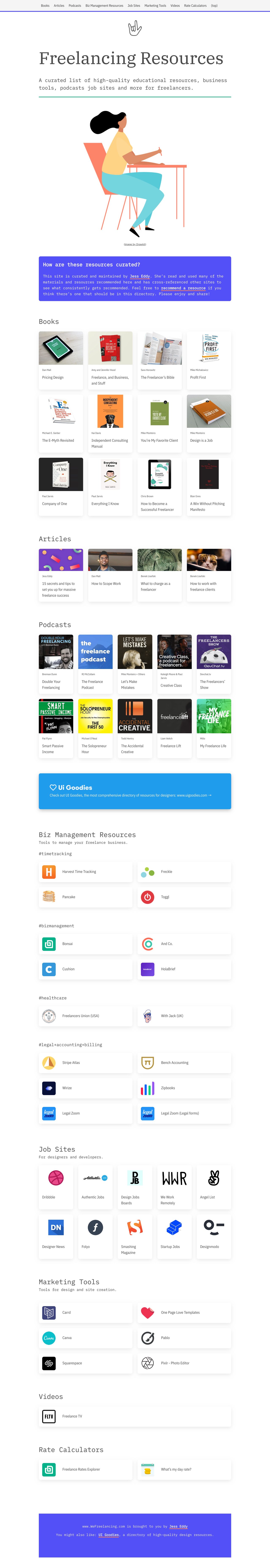 We Freelancing Website Screenshot