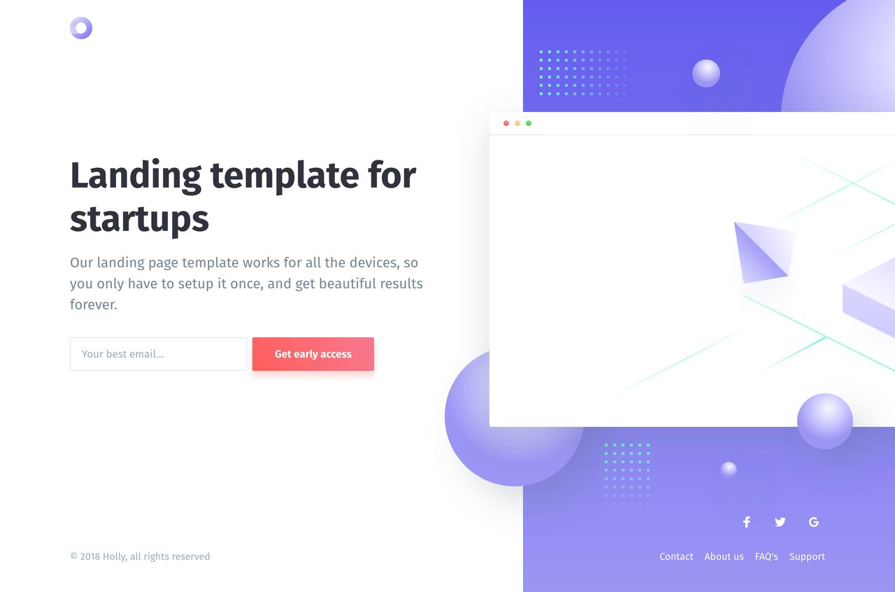 Holly Website Screenshot