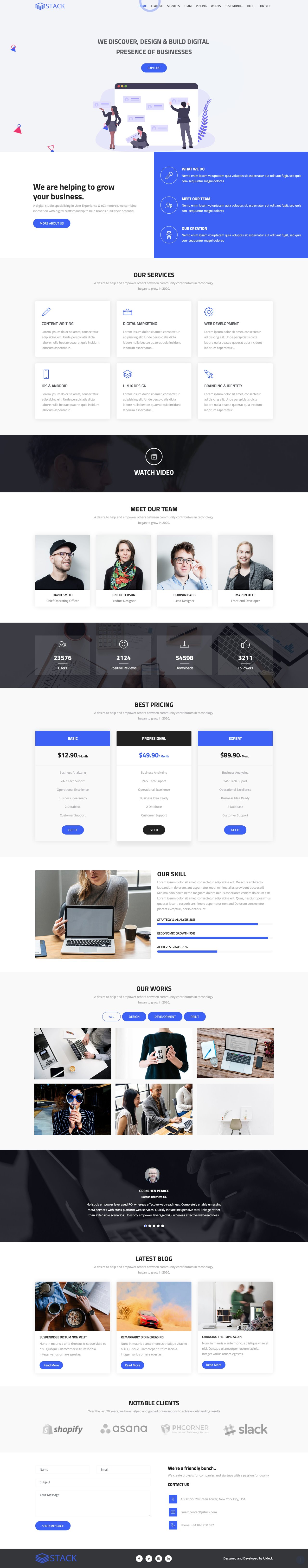 Stack Lite Website Screenshot