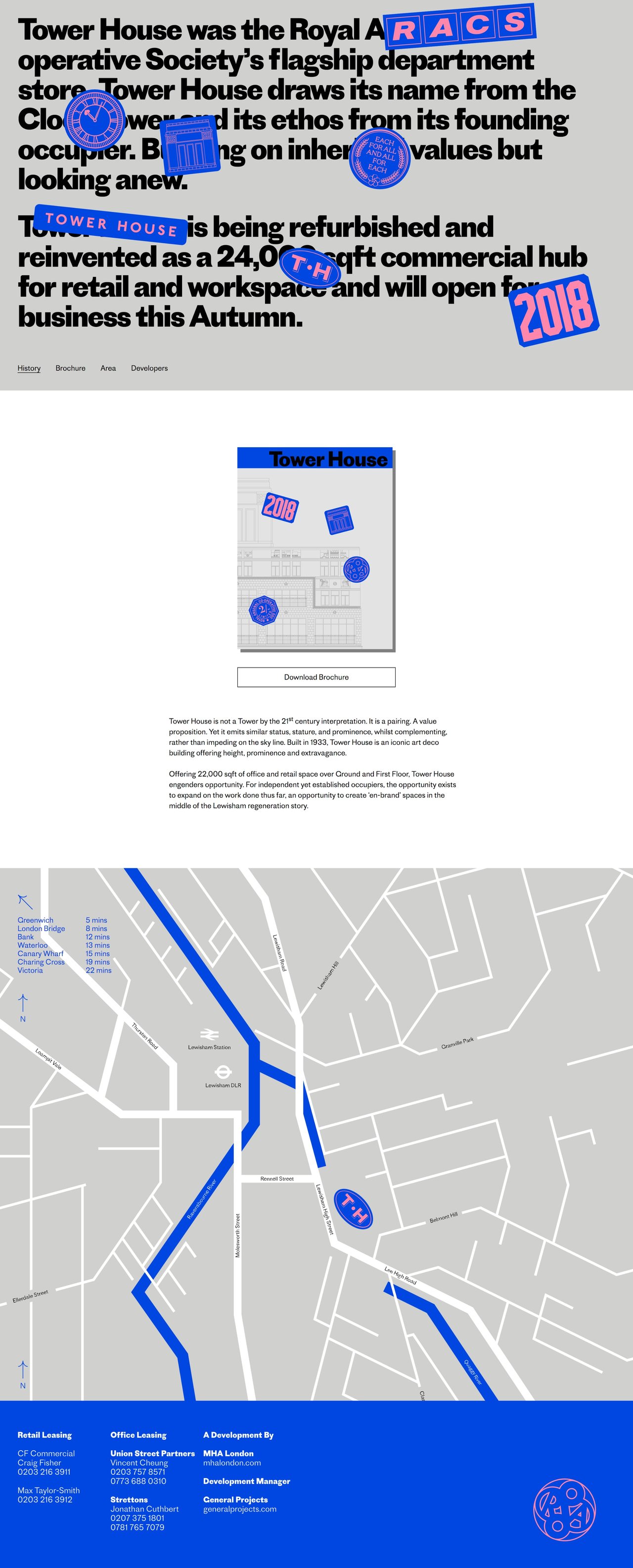 Tower House Website Screenshot