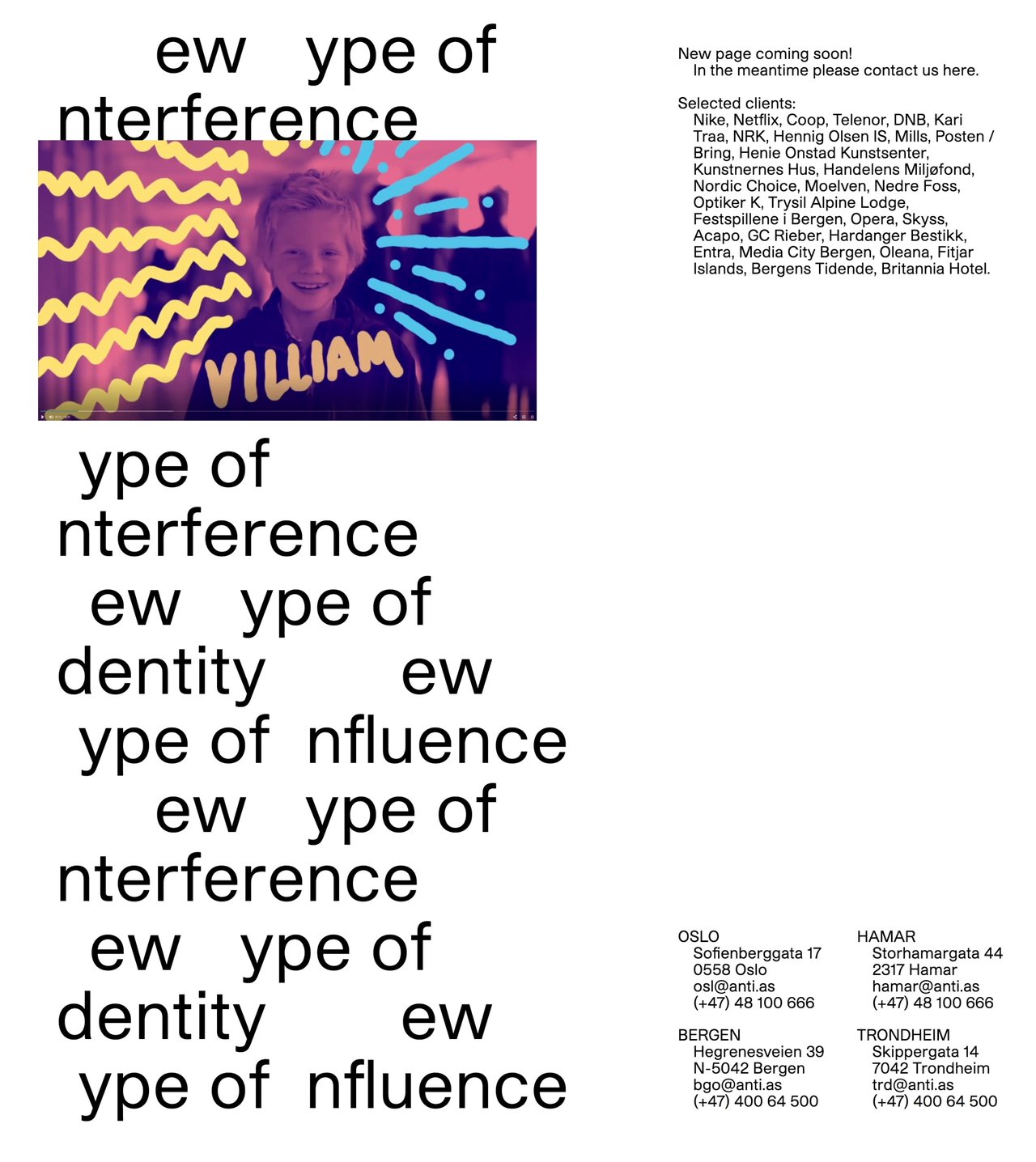 ANTI Website Screenshot