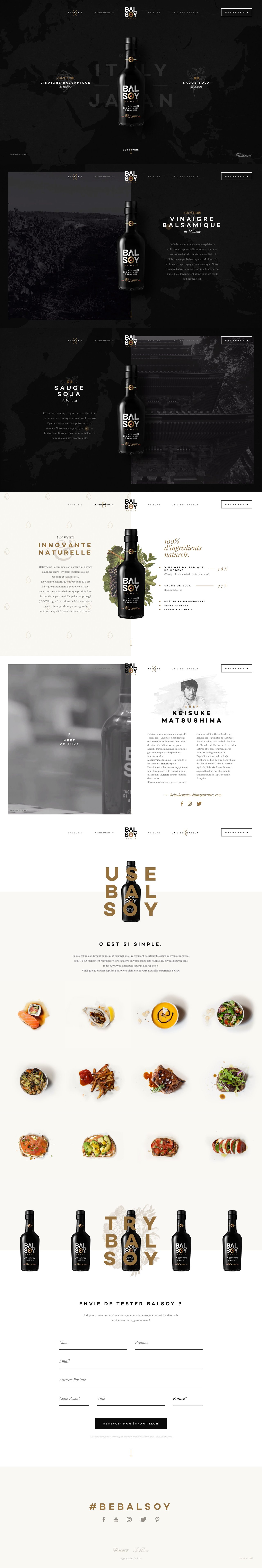 Balsoy sauce by Toscoro Website Screenshot