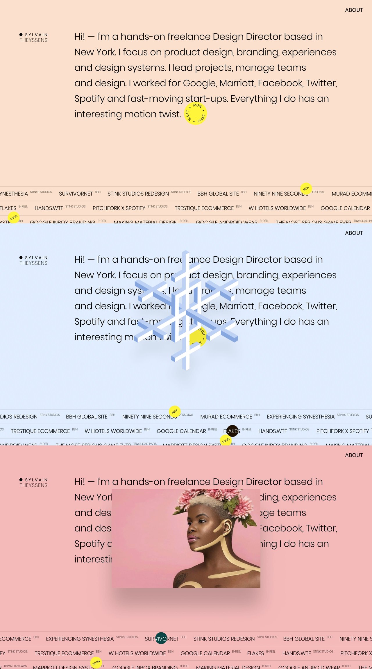 Sylvain Theyssens Website Screenshot