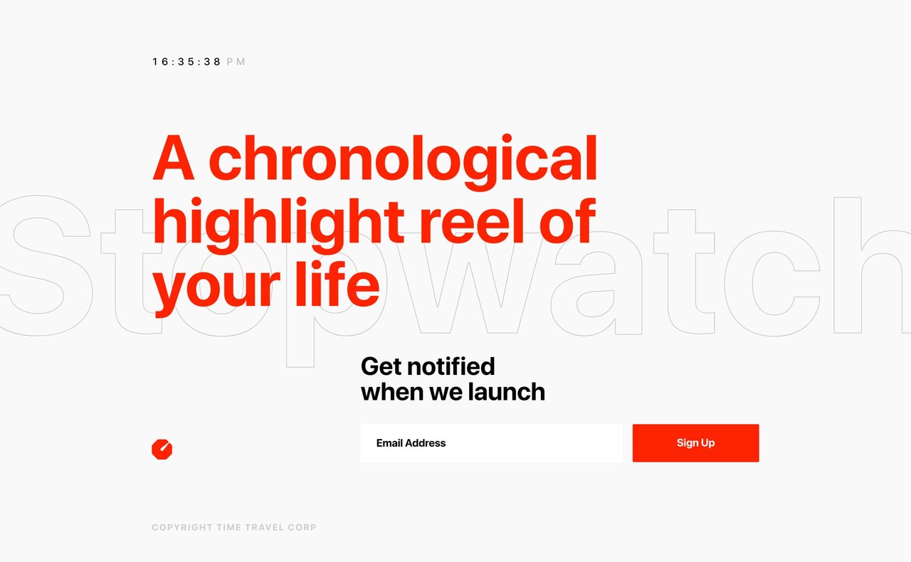 Stopwatch Website Screenshot