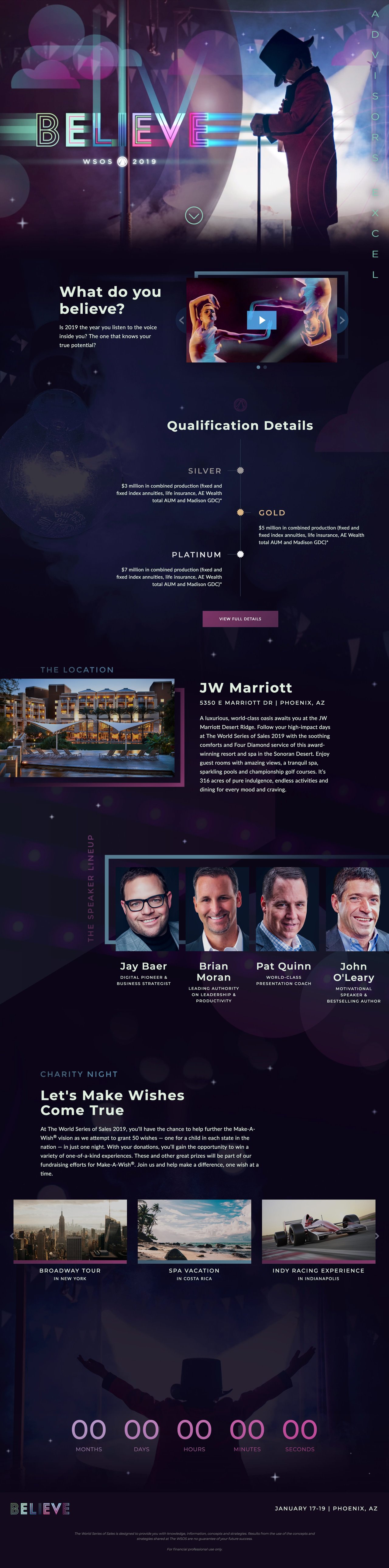 The World Series of Sales 2019 Website Screenshot