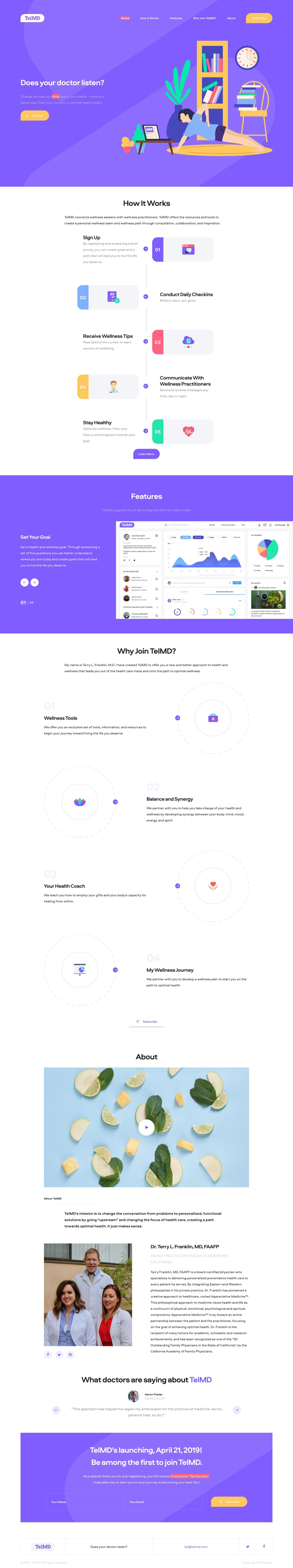 TelMD Website Screenshot