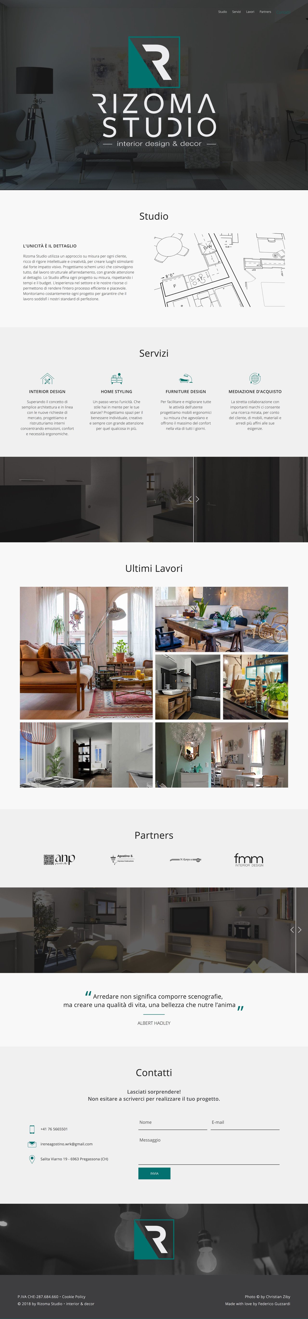 Rizoma Studio Website Screenshot