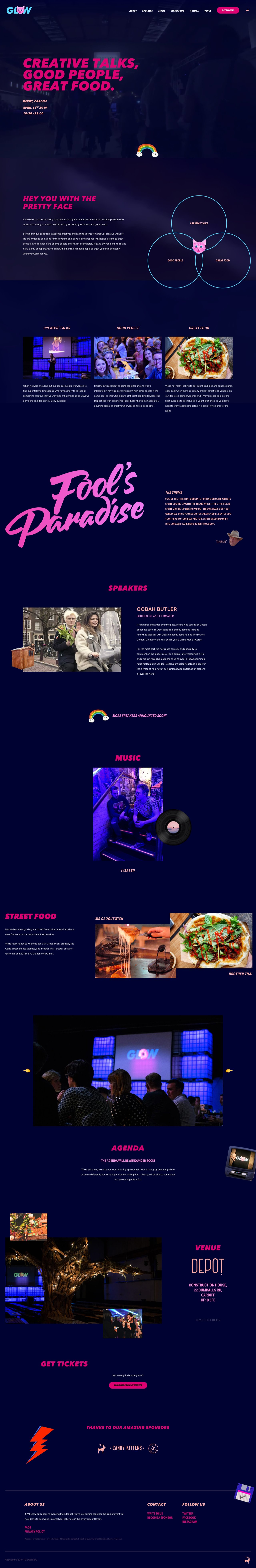 It Will Glow Website Screenshot