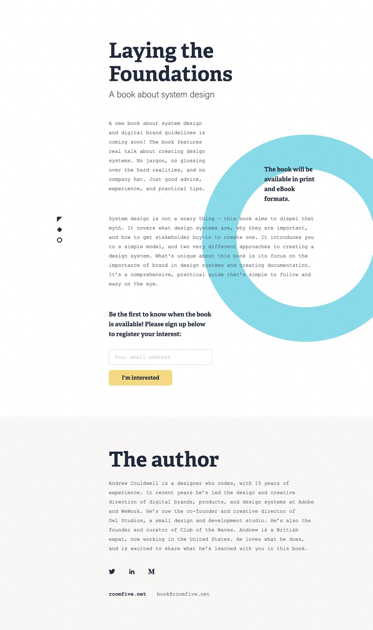 Laying the Foundations Website Screenshot