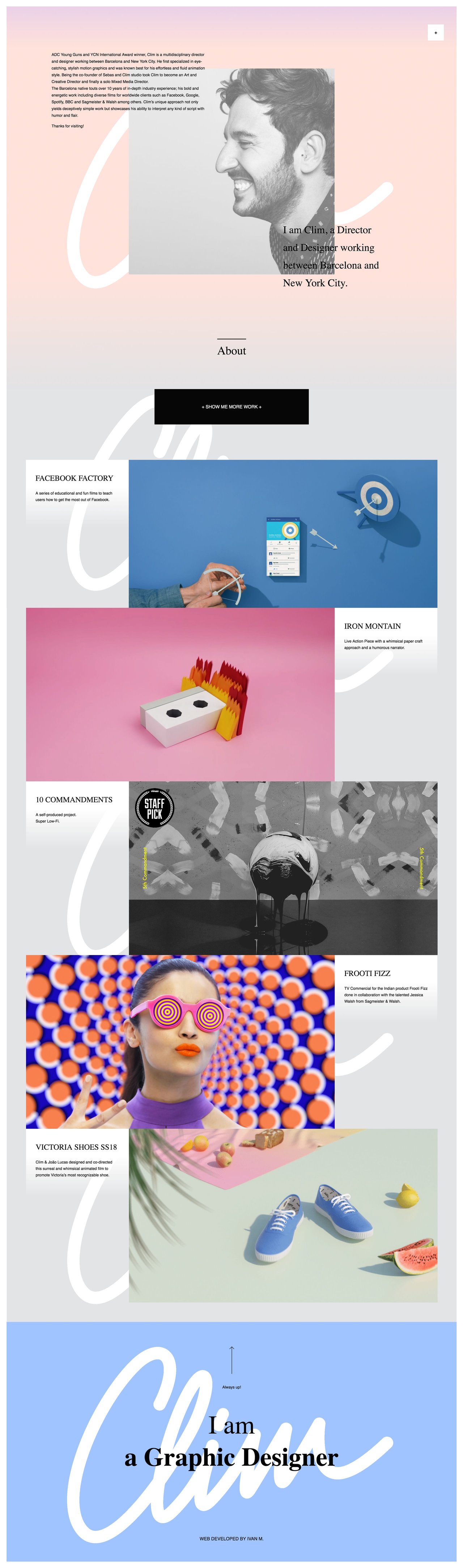 Clim Studio Website Screenshot