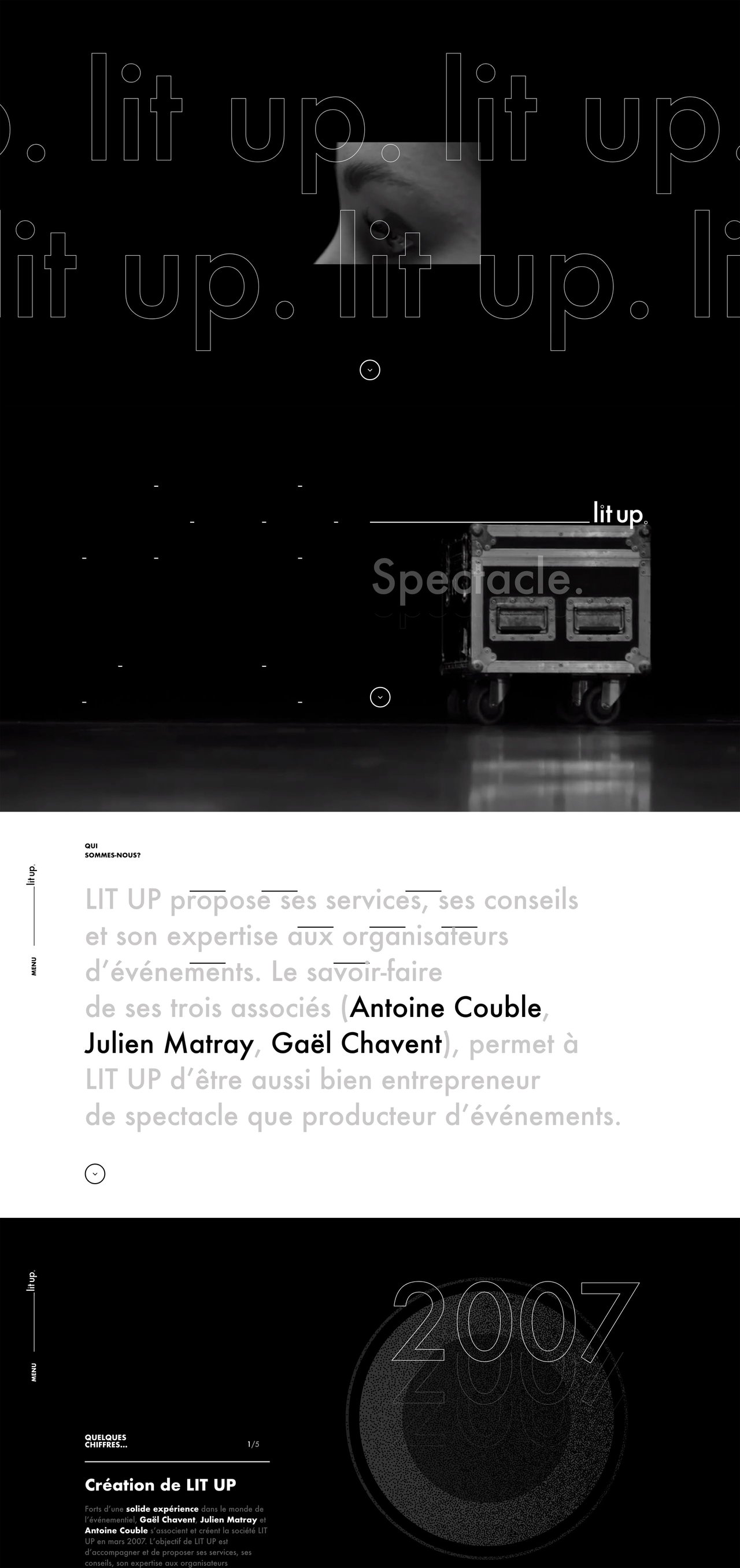 Lit Up Website Screenshot