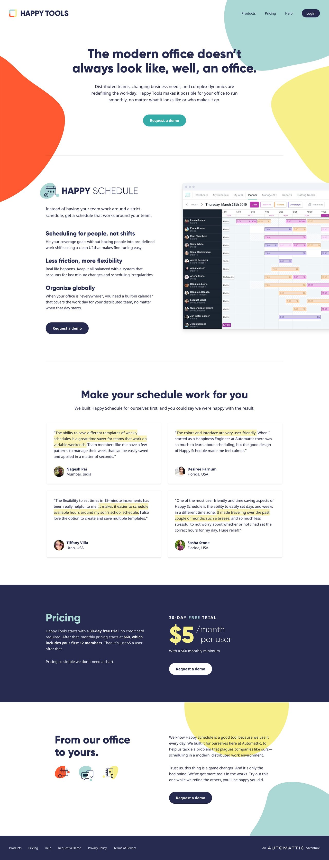 Happy Tools Website Screenshot