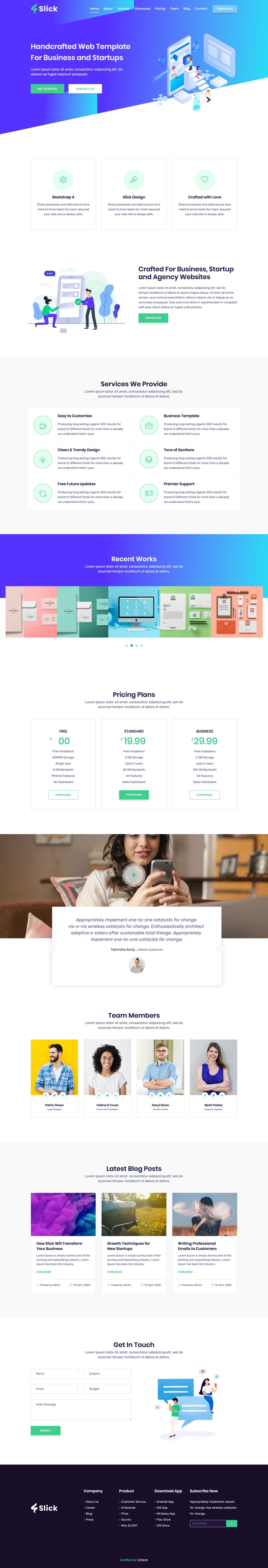 Slick Lite Website Screenshot