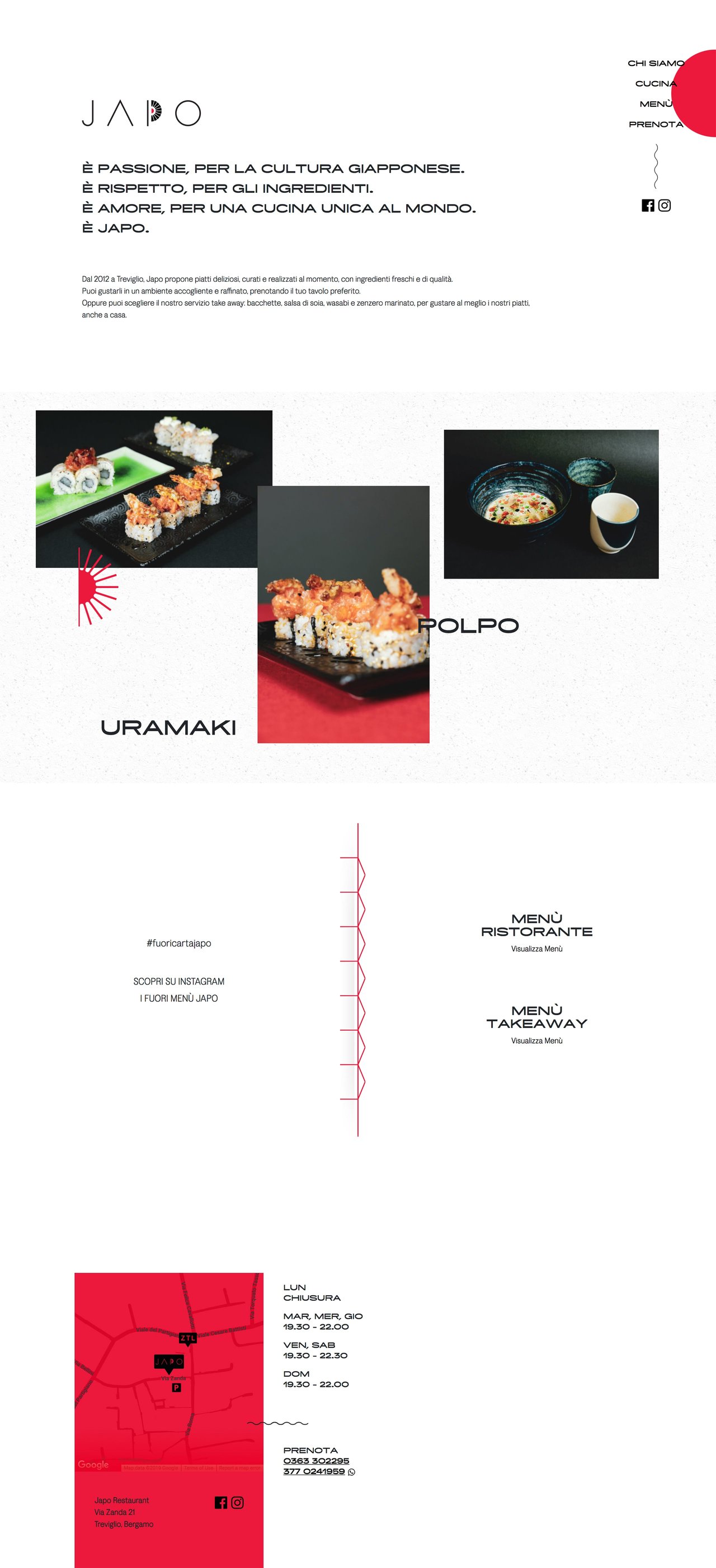 Japo Restaurant Website Screenshot