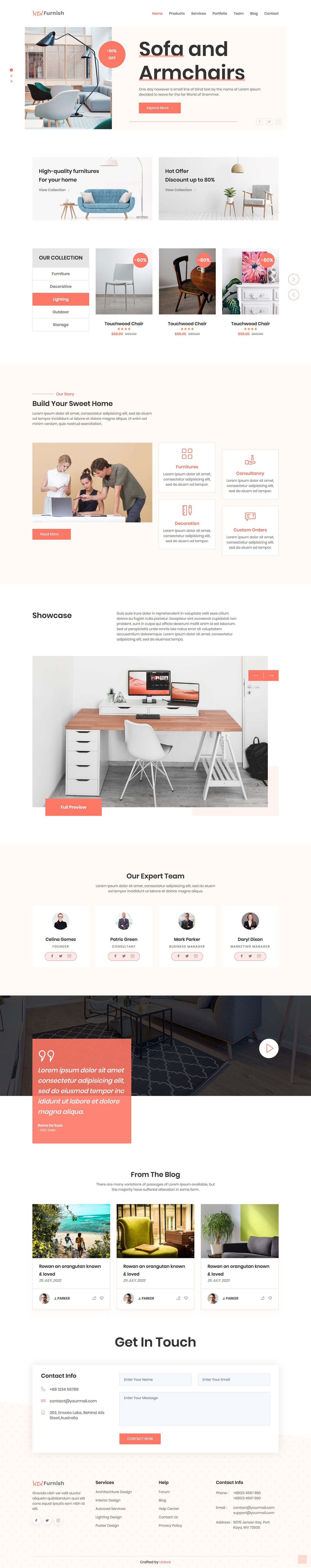 Furnish Lite Website Screenshot