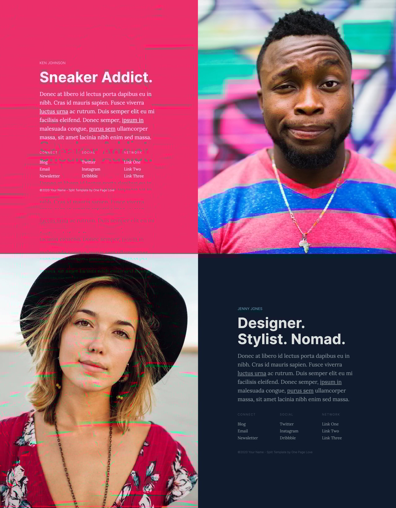 Split Website Screenshot